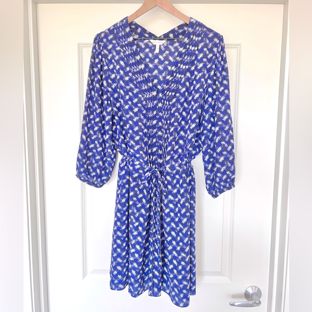 SILK Rebecca Taylor dress pleated detail, sz10